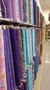 Fabric Store: Bright Colors and Patterns Royalty Free Stock Photo