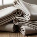 Fabric suggest it s suitable for making clothing linens or similar applicatio Royalty Free Stock Photo