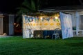 Sukkah - symbolic temporary hut for celebration of Jewish Holiday Sukkot