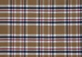 Fabric Tartan pattern. Brown