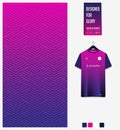 Fabric textile pattern design for sport t-shirt, soccer jersey, football kit mockup. Abstract pattern for sport background.