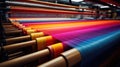 Fabric textile pattern production thread industrial Royalty Free Stock Photo