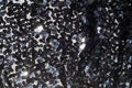 Fabric texture, background, black sequined Royalty Free Stock Photo