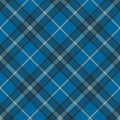 Fabric texture blue check plaid seanless pattern Royalty Free Stock Photo