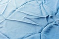 Fabric texture blue. Lining satin. Useful for photons.