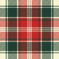 Fabric texture check plaid seamless pattern Royalty Free Stock Photo