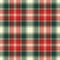 Fabric texture check plaid seamless pattern Royalty Free Stock Photo