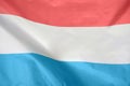 Flag of Luxembourg. The colorful flag of Luxembourg waving in the wind Royalty Free Stock Photo