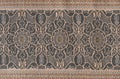 Fabric texture with geometric floral pattern