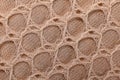 Fabric texture with knitted lace