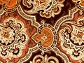 Textile Texture, Paisley pattern, earth tone colors.