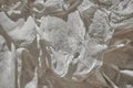 Fabric texture, soft, low-contrast, slightly toned conceptual image of white fabric prepared in plaster solution, low warm toning