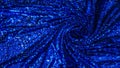 Fabric texture with spangles. Background sequin. Glitter texture. Fabric sequins. Blue sequins pattern. Abstract background