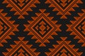 Fabric tribal pattern art. Geometric ethnic seamless pattern traditional. Aztec ethnic ornament print. Mexican style