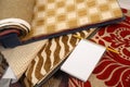 Fabrics for home decoration Royalty Free Stock Photo