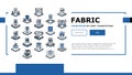 Fabrics Properties Landing Header Vector