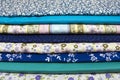 Fabrics for quilting Royalty Free Stock Photo