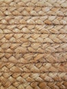 Natural esparto texture. Hand-woven raffia background. Fabrics and rugs Royalty Free Stock Photo