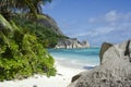 Fabulous beach Anse Source D'Argent Royalty Free Stock Photo