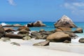 Fabulous beach Anse Source D'Argent Royalty Free Stock Photo