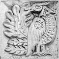 Fabulous bird, bas-relief