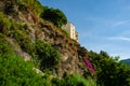 Fabulous buildings architrecture in coastal village Sperlonga in central Italy.