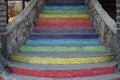 Fabulous, colorful stairs up