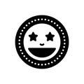 Black solid icon for Fabulous, tremendous and smile Royalty Free Stock Photo