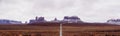 Iconic Monument Valley Panorama Royalty Free Stock Photo