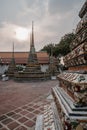 Fabulous, mystical, Buddhist Asian temple with pagodas and statues. Gateway to another world. Popular tourist