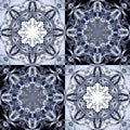 Fabulous openwork pattern in the form of snowflakes or lace