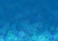 Fabulous shiny banner, Bright blue background, painted in bokeh style