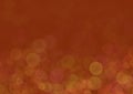 Fabulous shiny banner, bright red orange background, painted in bokeh style
