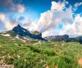 Fabulous summer view from Sedlo pass. Gorgeous morning scene of Durmitor National Prk, Montenegro, Europe. Beautiful world of Medi