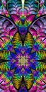 Fabulous symmetrical background. Magical Satin. You can use it f