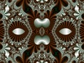 Fabulous symmetrical pattern for background. Collection - Magical Satin. Artwork for creative design, art and entertainment.