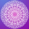 Fabulous three-dimensional mandala-snowflake