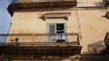 Facade of an abandoned building, Cuba, Havana Royalty Free Stock Photo