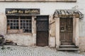 Facade of an abandoned Musee des Artistes in Vianden, Luxembourg Royalty Free Stock Photo