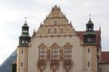 Facade of the Adam Mickiewicz University building in Poznan, Poland Royalty Free Stock Photo