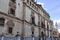 Facade of the Alcala de Henares University, Madrid, Spain