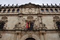 Facade of the Alcala de Henares University, Madrid, Spain