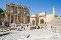 Facade of ancient Celsius Library in Ephesus, Turkey