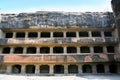 Facade of ancient Ellora Buddhist temple