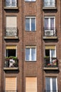 Facade of apartment block Royalty Free Stock Photo