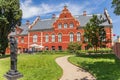 Facade of the art museum in a park in Ribe Royalty Free Stock Photo
