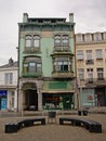 Facade of an art nouveau house in Spa