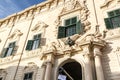 Facade of the Auberge de Castille, the prime minister`s building Royalty Free Stock Photo