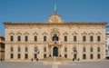 Facade of Auberge de Castille in Valletta, Malta Royalty Free Stock Photo