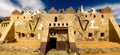 The facade of Badr Museum and house, Farafra, Egypt Royalty Free Stock Photo